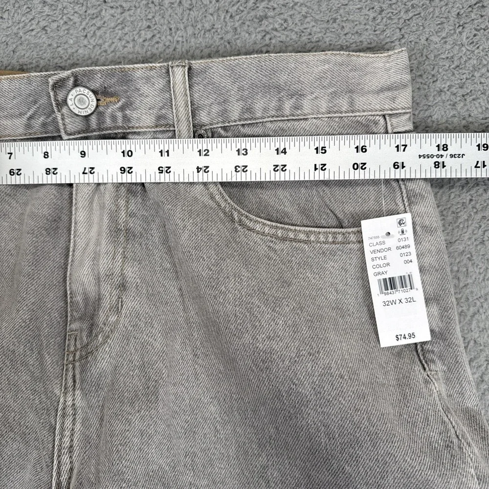 Pacsun Dylan Baggy Jeans‎ Mens 32x32 Gray Cargo NEW NWT